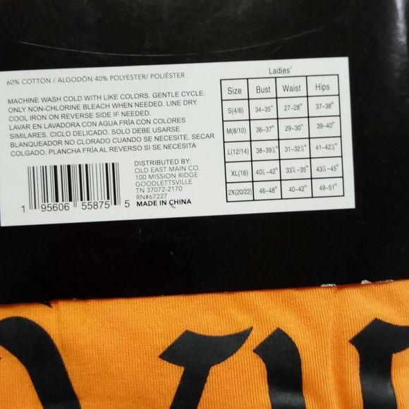 Bobbie Brooks Halloween Tee & Leggings "HALLO QUEEN", Size L NWT - Picture 6 of 6